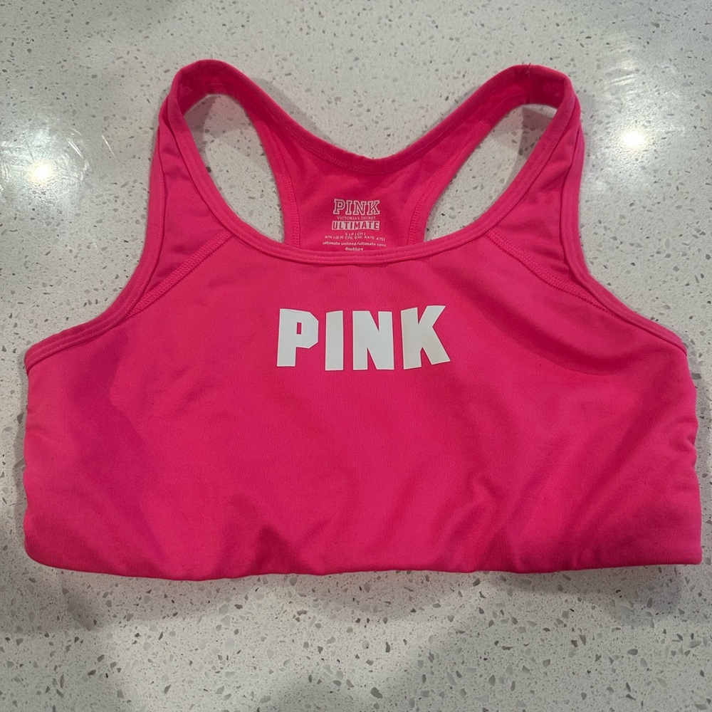 Victoria's Secret PINK Sports Bra - Hot Pink